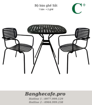 Bộ bàn ghế cafe HO-GMTCBCF220