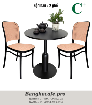 Bộ bàn ghế cafe HO-GMTCBCF222