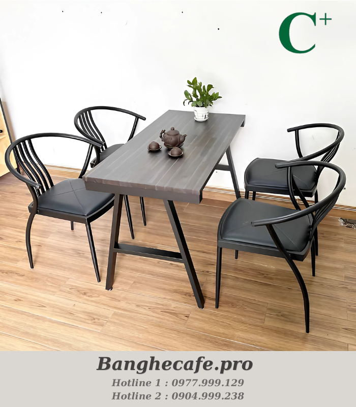 Bộ bàn ghế cafe HO-GMTCBCF235