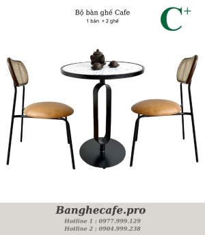 Bộ bàn ghế cafe HO-GMTCBCF242