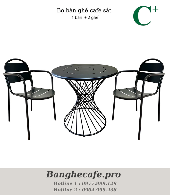 Bộ bàn ghế cafe HO-GMTCBCF247