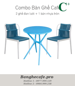 Bộ bàn ghế cafe HO-GMTCBCF248