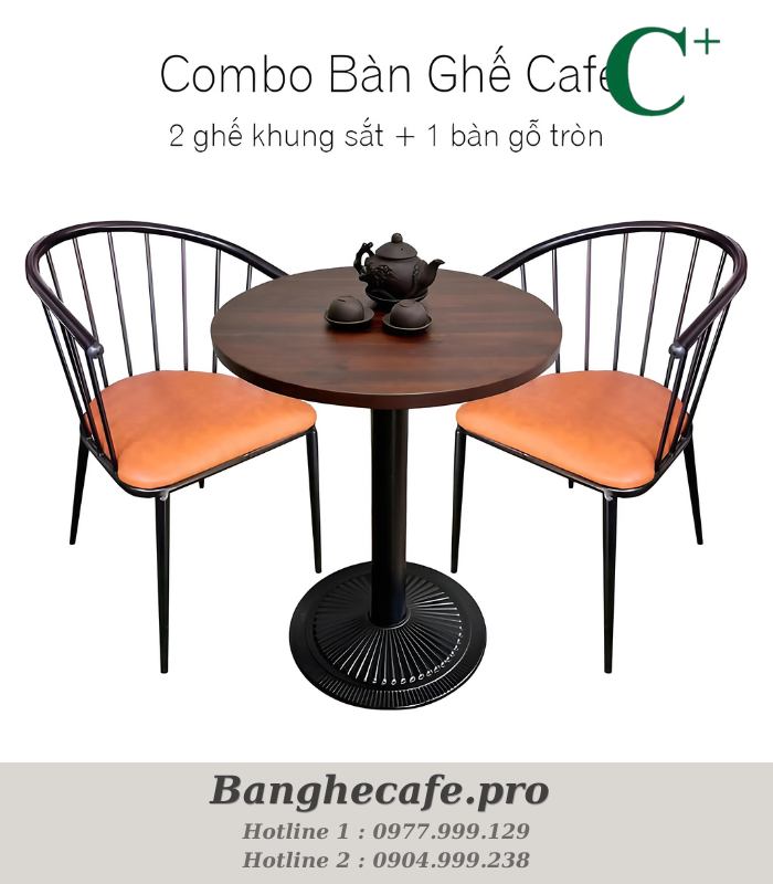 Bộ bàn ghế cafe HO-GMTCBCF249