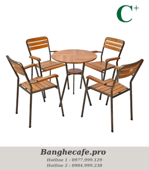 Bộ bàn ghế cafe HO-GMTCBCF257