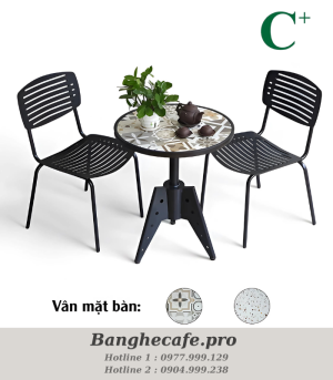 Bộ bàn ghế cafe HO-GMTCBCF272