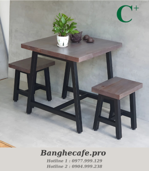 Bộ bàn ghế cafe HO-GMTCBCF275