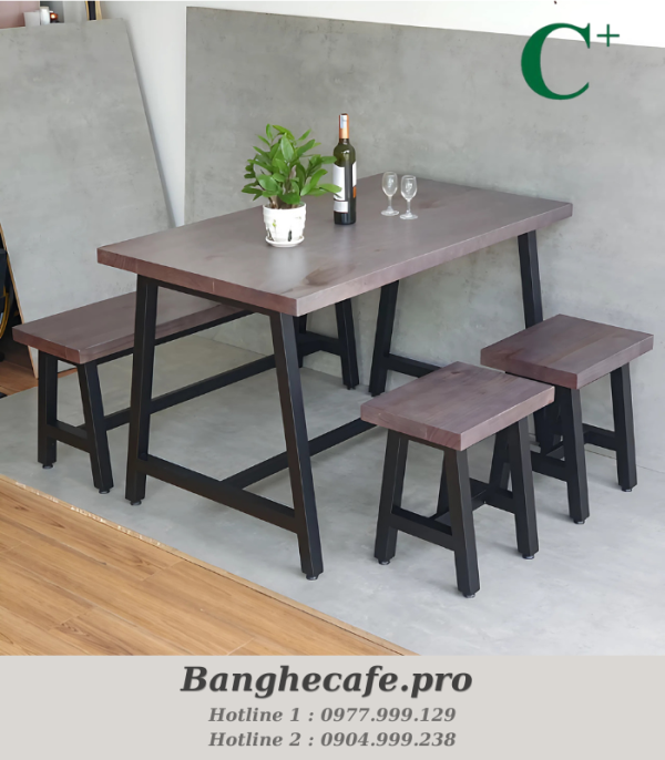 Bộ bàn ghế cafe HO-GMTCBCF277