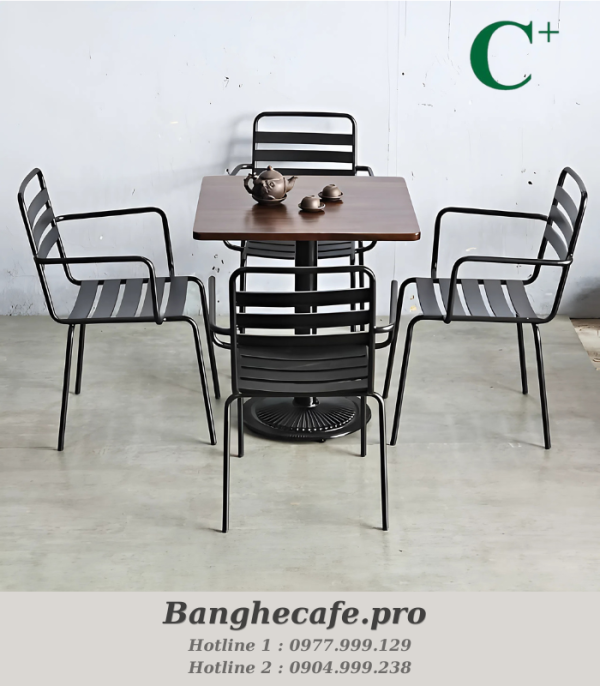 Bộ bàn ghế cafe HO-GMTCBCF318