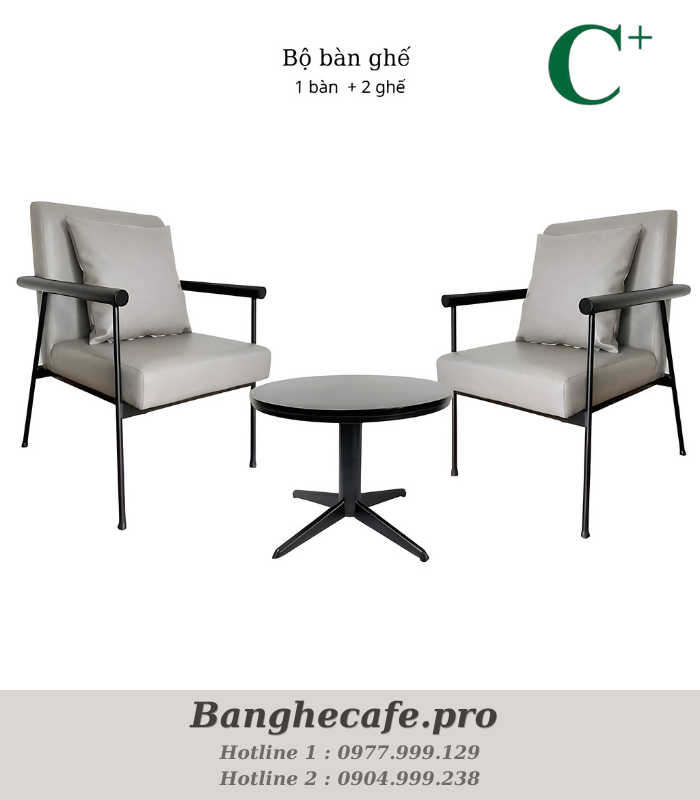 Bộ bàn ghế cafe HO-GMTCBSF68026